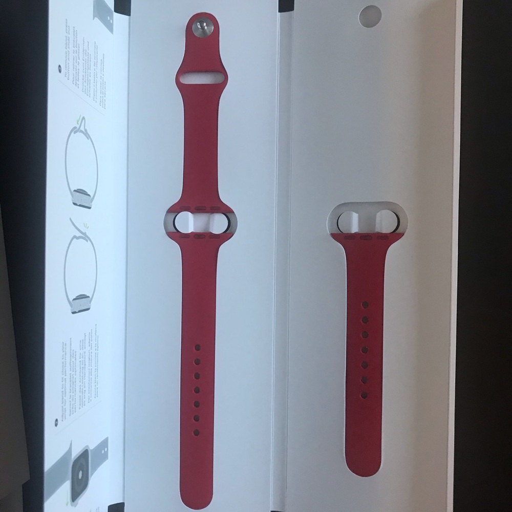 Red Apple watch band